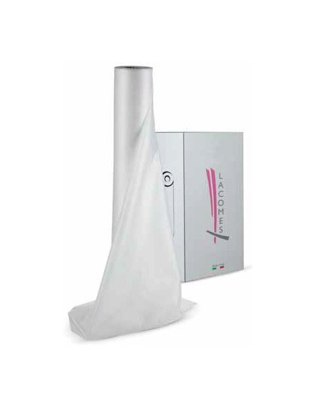 Bed sheet in roll, non-woven material, white, 60cmx50m