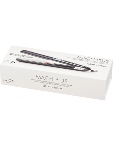 Matu taisnotājs Mach Plus Glam Edition, titāna plāksnes, melns