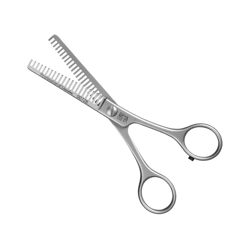Thinning scissors double-sided 5.5", steel, 21 teeth