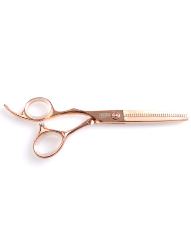 Thinning scissors CISORIA ROSE GOLD 5.5'', 30 teeth, for left handed