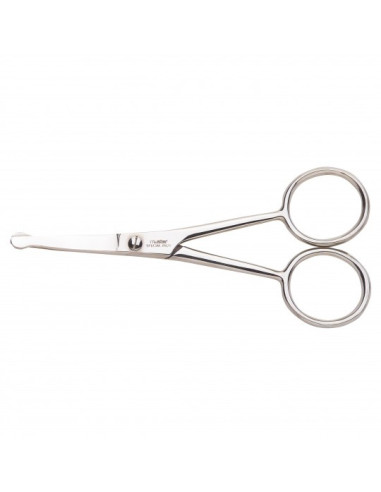 Nose hair scissors INOX PUNT 4", curved