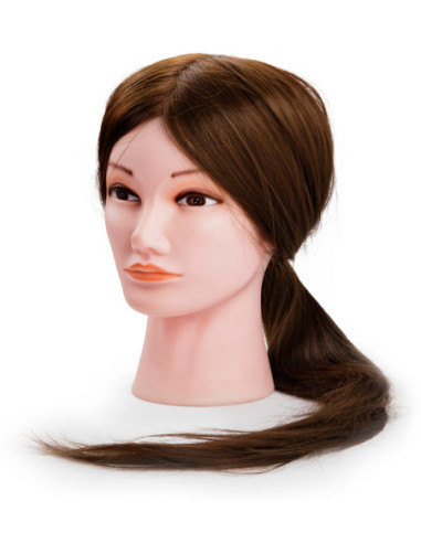 Тренировочная голова манекена BECCA, 100% синтетические волосы, 55-60см
