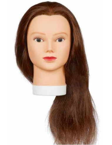 Mannequin head LADY 60, 100% natural hair, 20-60cm