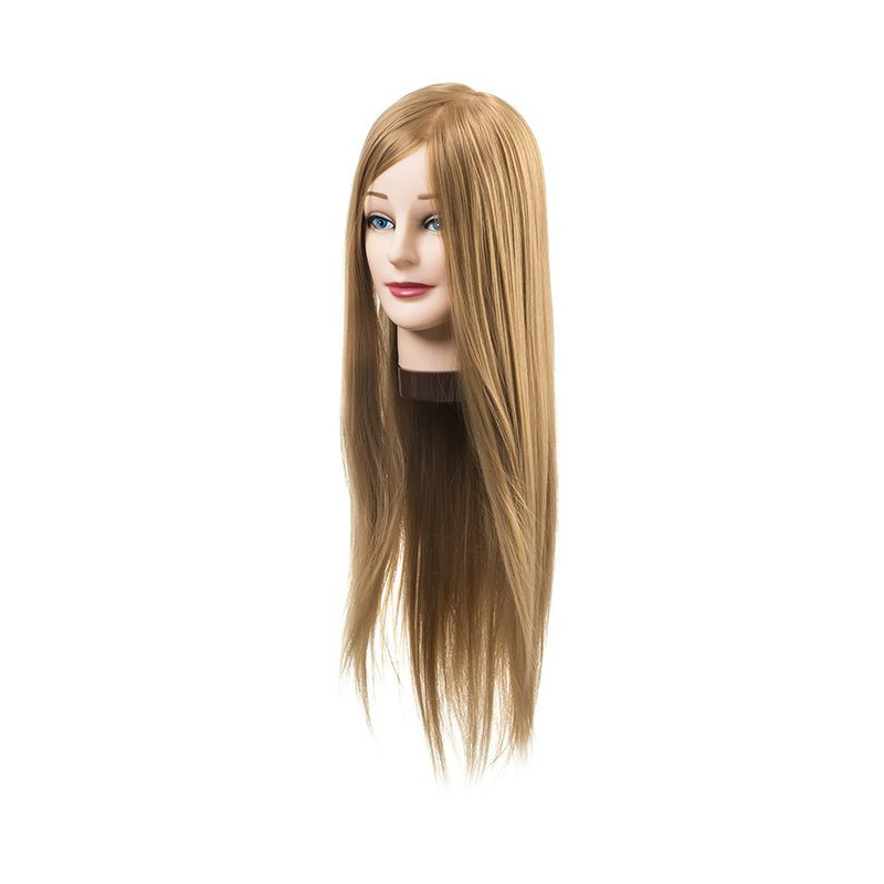 Mannequin head ELISA, 100% synthetic hair, 55-60cm