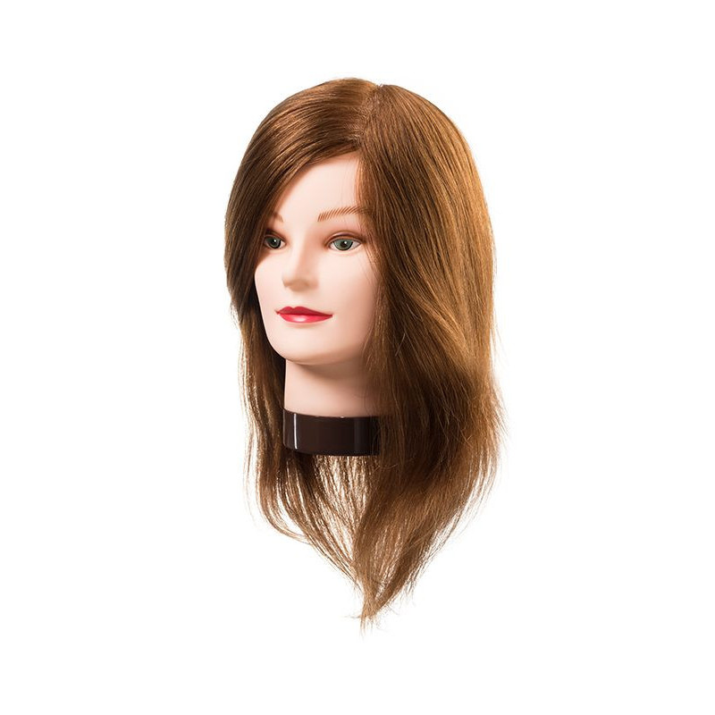 Учебная голова манекена LUCY, 100% натуральные волосы, 20-30см