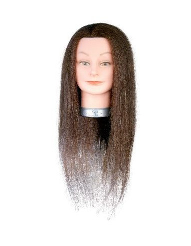Manekena galva Dania, 100% dabīgi, mati, 45-50cm