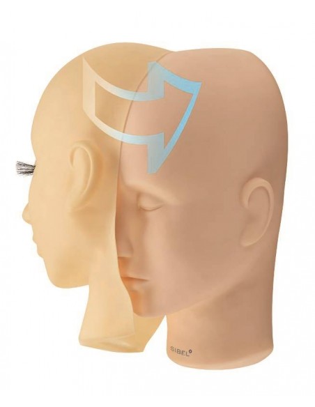 Mannequin head for eyelash extensions and make-up training