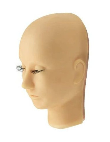 Mannequin head mask for eyelash extension and make-up training