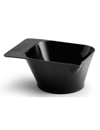 Hair color mixing bowl, square shape, black, 350ml