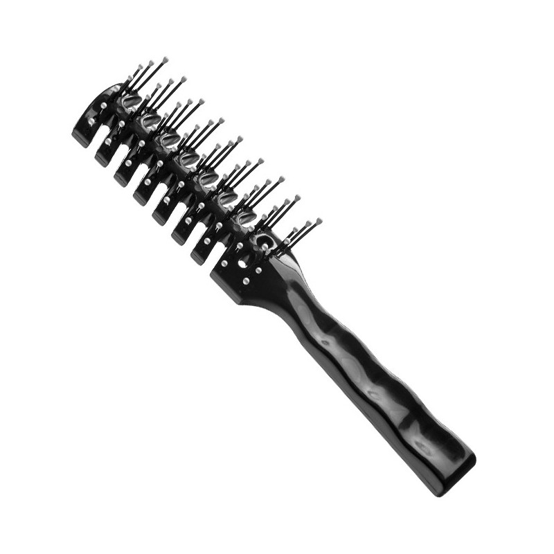 Venting brush EUROSTIL COLOR VENT, with nylon bristles, with 7 rows