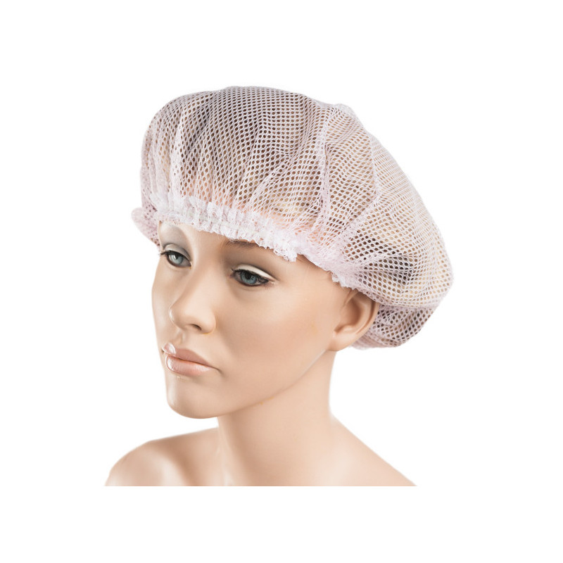 Hair net for the night, nylon, with rubber, different colors