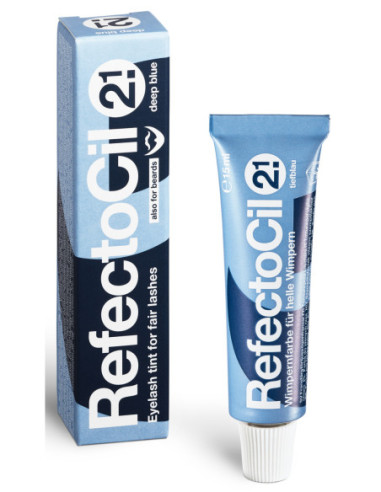 RefectoCil Профессиональная краска для бровей и ресниц, темно-синяя 2.1, 15мл