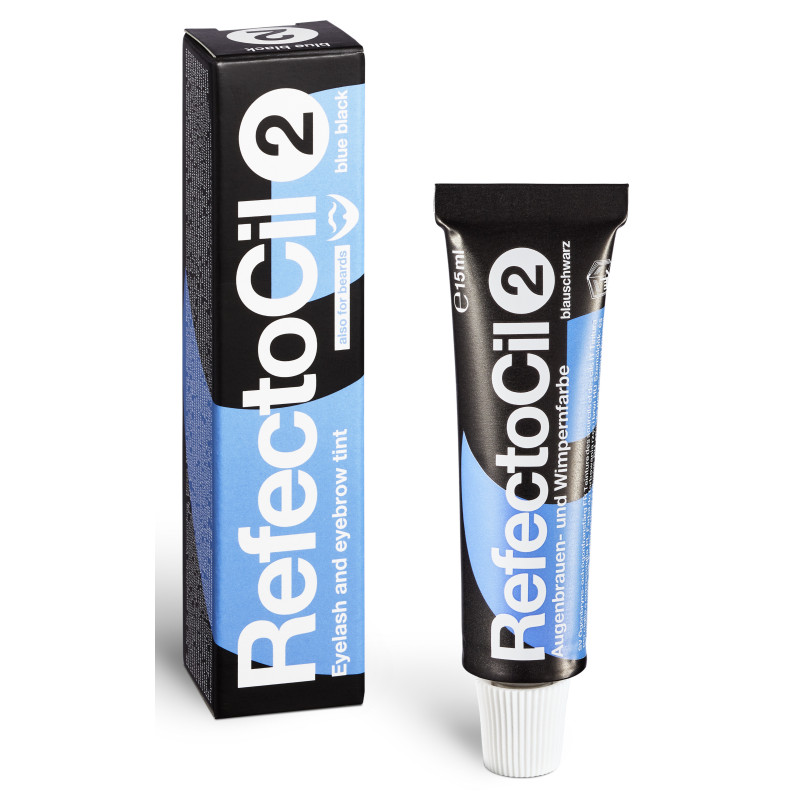 RefectoCil Профессиональная краска для бровей и ресниц, черно-синяя 2, 15мл