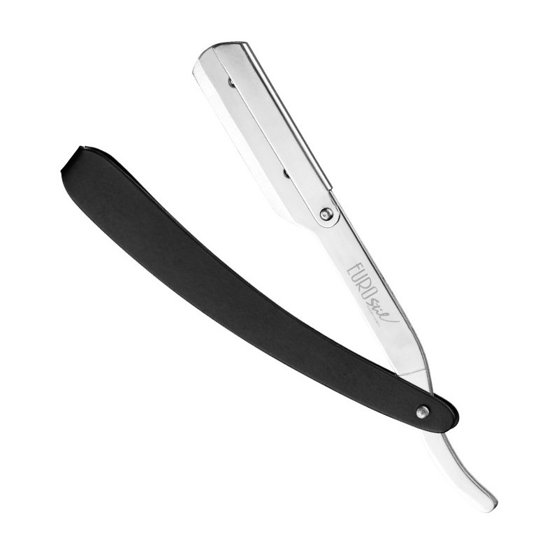 Shaving razor with changeable blade and ergonomically shaped handle