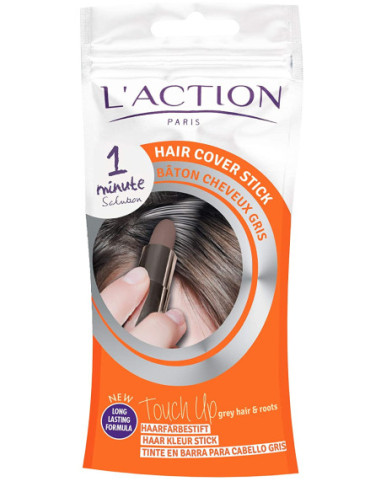 L'Action Hair Cover Stick fro grey hair, Dark Brown