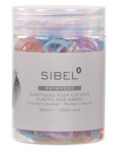 Ellastic for hair, does not tear hair, pastel color, 20 mm, 500 pcs.