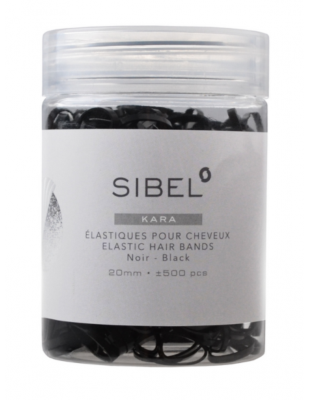 Резинки для волос, черные, 15мм, 500шт.