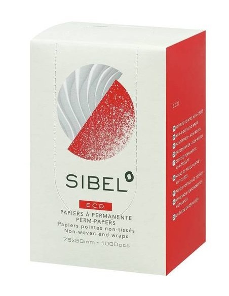 Hair curling paper, non-woven material, 75x50mm, 1000pcs.