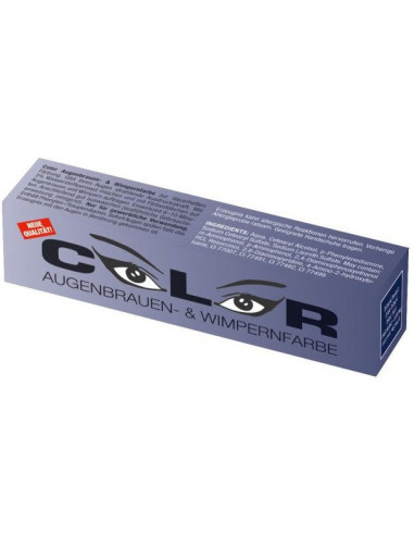 Eyebrow and eyelash dye for long-lasting dyeing COLOR, blue black, 15 ml
