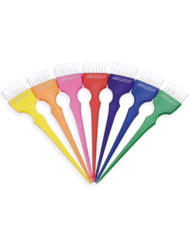 Coloring brush Rainbow with soft but strong nylon bristles, different colors, 1pc.