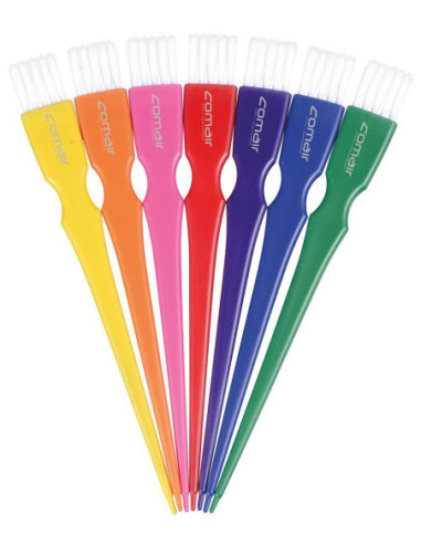 Coloring brush Rainbow MINI with soft but strong nylon bristles, different colors, 1pc.