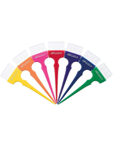 Coloring brush Rainbow LARGE with soft but strong nylon bristles, different colors, 1pc.