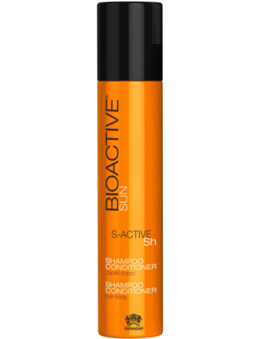 BIOACTIVE S-ACTIVE Šampūns-kondicionieris matiem un ķermenim, pēc sauļošanās 250ml