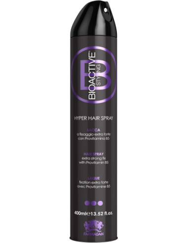BIOACTIVE STYLING Hairspray, very strong fixation, with vitamin B5,400ml