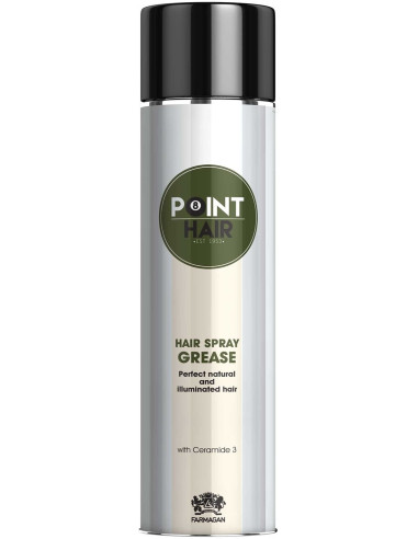 POINT HAIR Лак для волос, для фиксации и блеска, с керамидом, 400мл