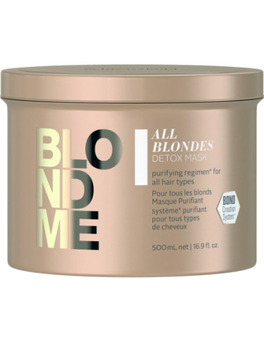 BlondMe Attīroša maska visiem blondu matu tipiem 500ml