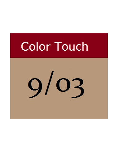 dilemma Expressly cabin Color Touch krēmveida tonējošā matu krāsa 9/03 PURE NATURALS 60 ml