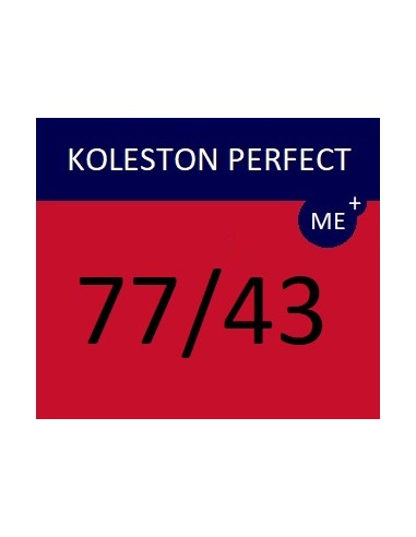 Koleston Perfect ME+ permanent hair color 77/43 KP ME+ VIBRANT REDS 60 ml