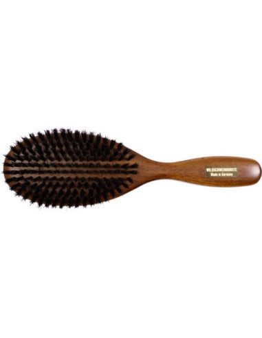 Hair brush, large, soft, natural bristles, beech