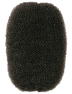 Hair roll, round, black,...