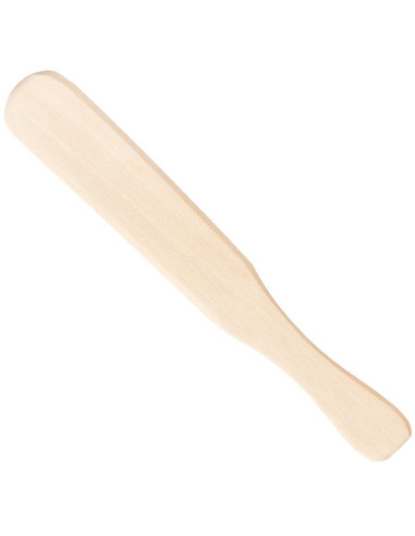 Waxing spatula, wooden, with handle, 150mm