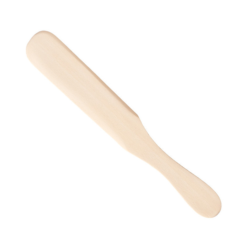 Waxing spatula, wooden, with handle, 250mm