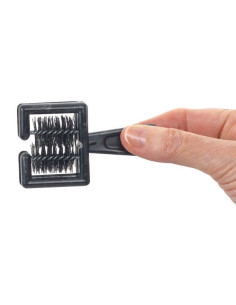 Comb cleaner with two...