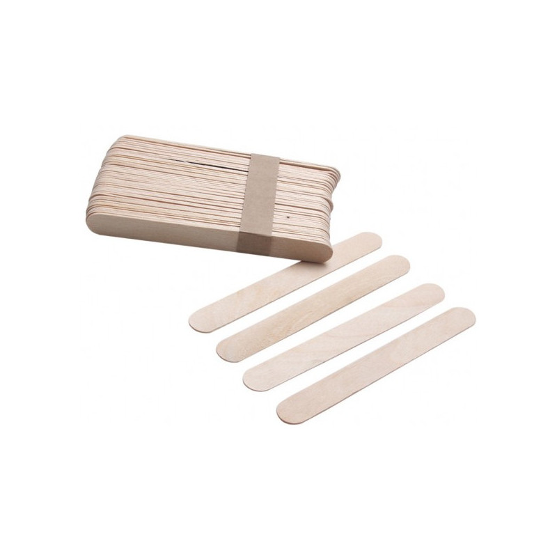 HOLIDAY Wooden spatulas for depilation, Large, 200x25mm, 100pcs