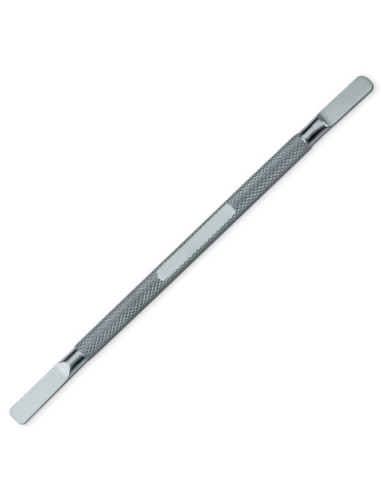 Double ended cuticle pusher, stainless steel
