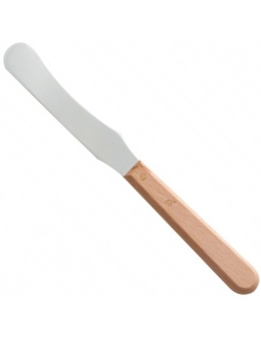 Metal spatula with wooden handle, 22cm