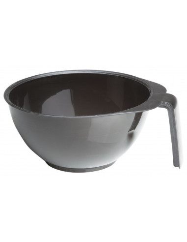 Hair colors mixing bowl, with handle, black