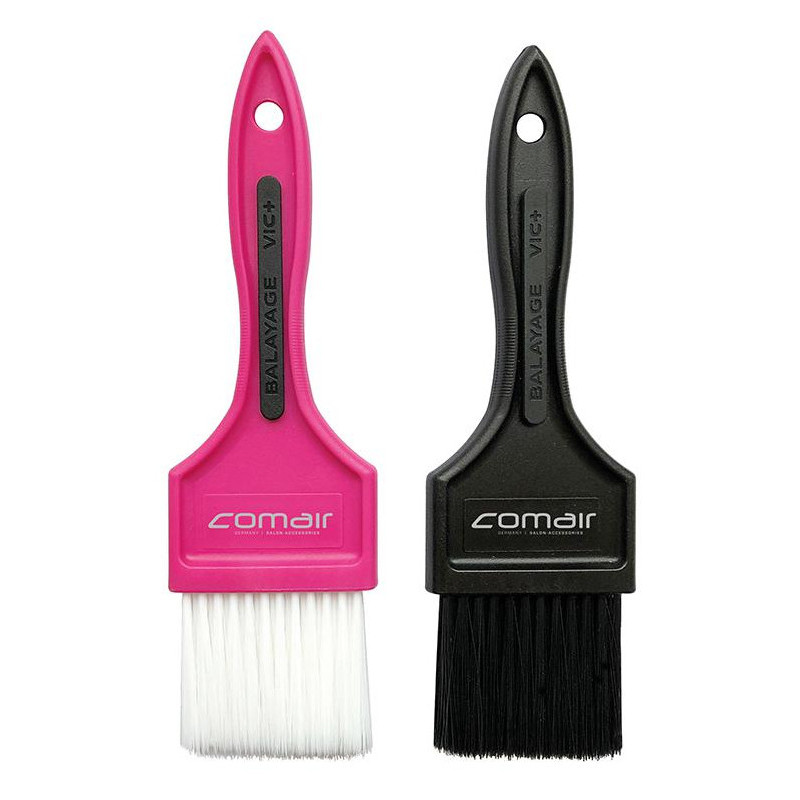 Brush set for hair coloring, black / pink, 2 pcs.