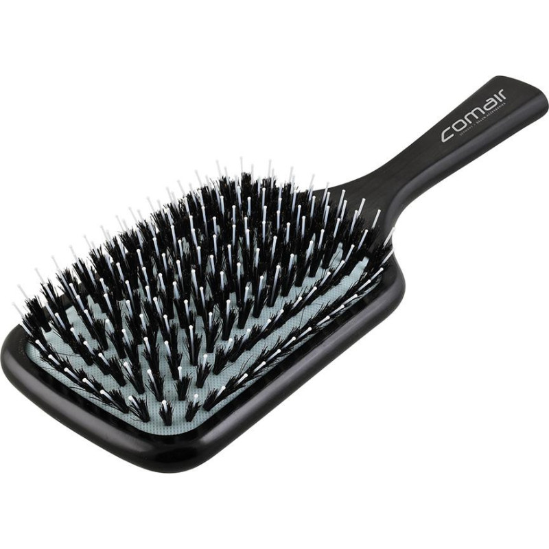 Brush for hair Azurro, natural and nylon bristles, 13 rows