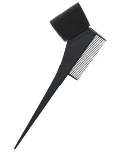 Hair dye brush with comb...