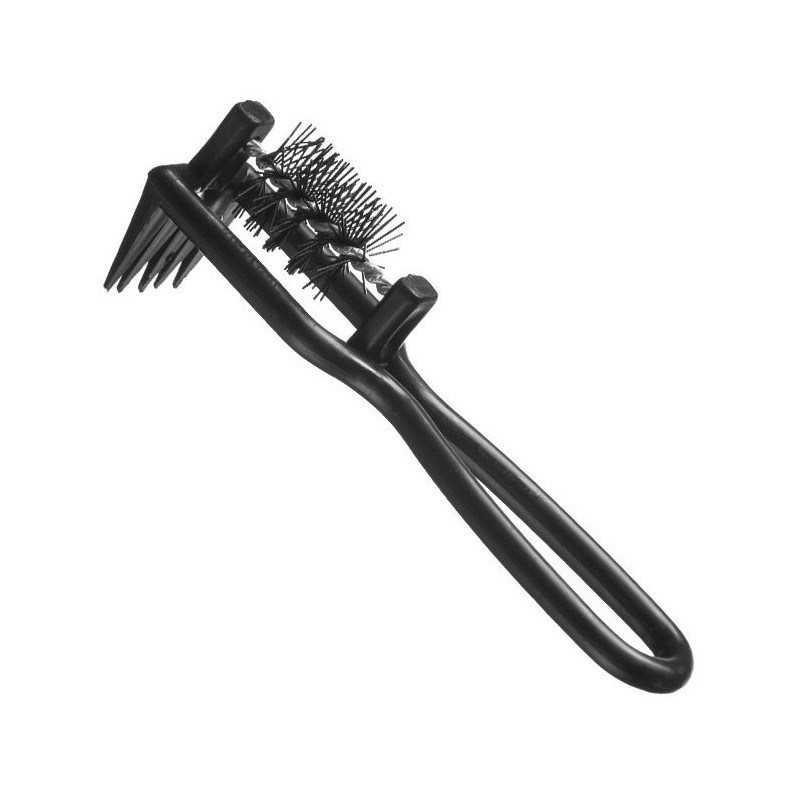 Очиститель расчёсок и брашингов с пластиковой ручкой чёрного цвета, 115мм