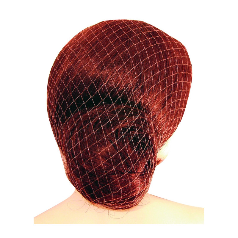 Hair net,nylon,disposable,dark brown,1piece.