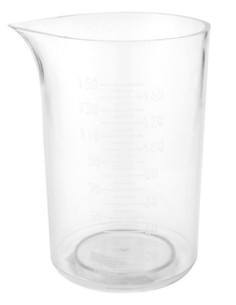 Mērtrauks, caurspīdīgs, 150ml