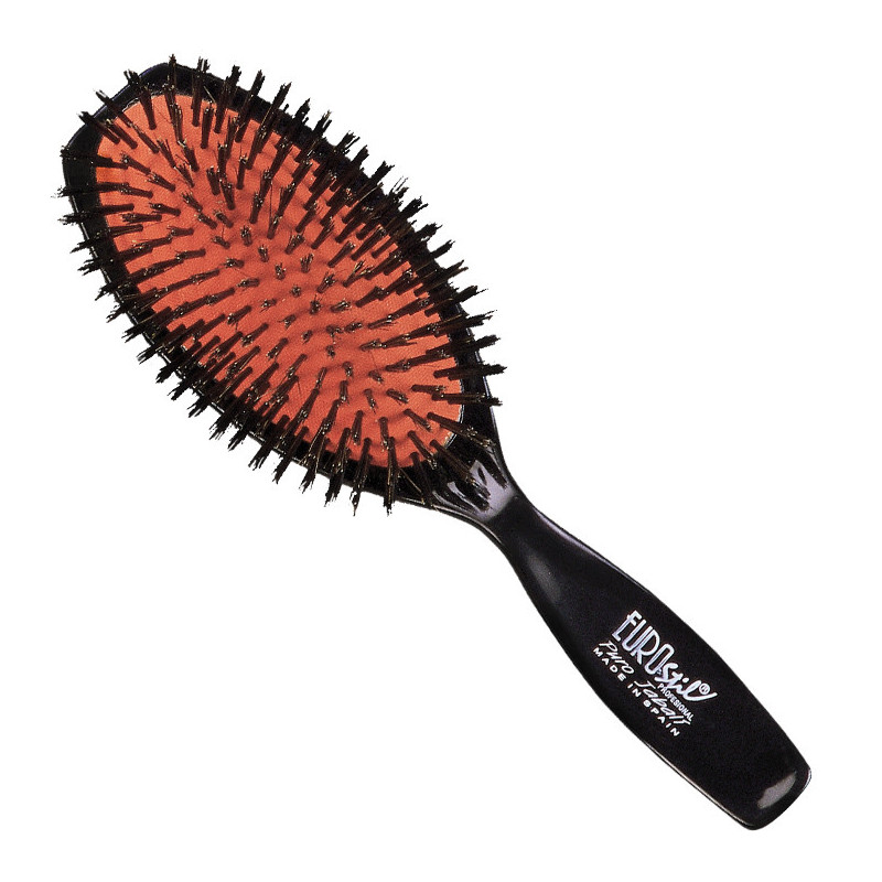 Hair brush with wild boar bristles