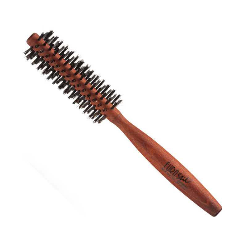 Расческа для волос с щетиной кабана на деревянном корпусе, круглая, Ø12мм