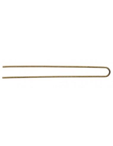 Hairpins, 75mm, straight, brown, 20pcs